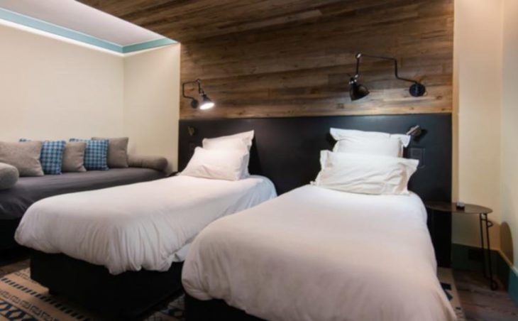 Hotel Prieure, Chamonix, Twin Bedroom